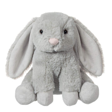 Apricot Lamb Toys Plush Grey Bunny Rabbit Stuffed Animal With Fluffy Soft Ears (Medium, 12 Inches)