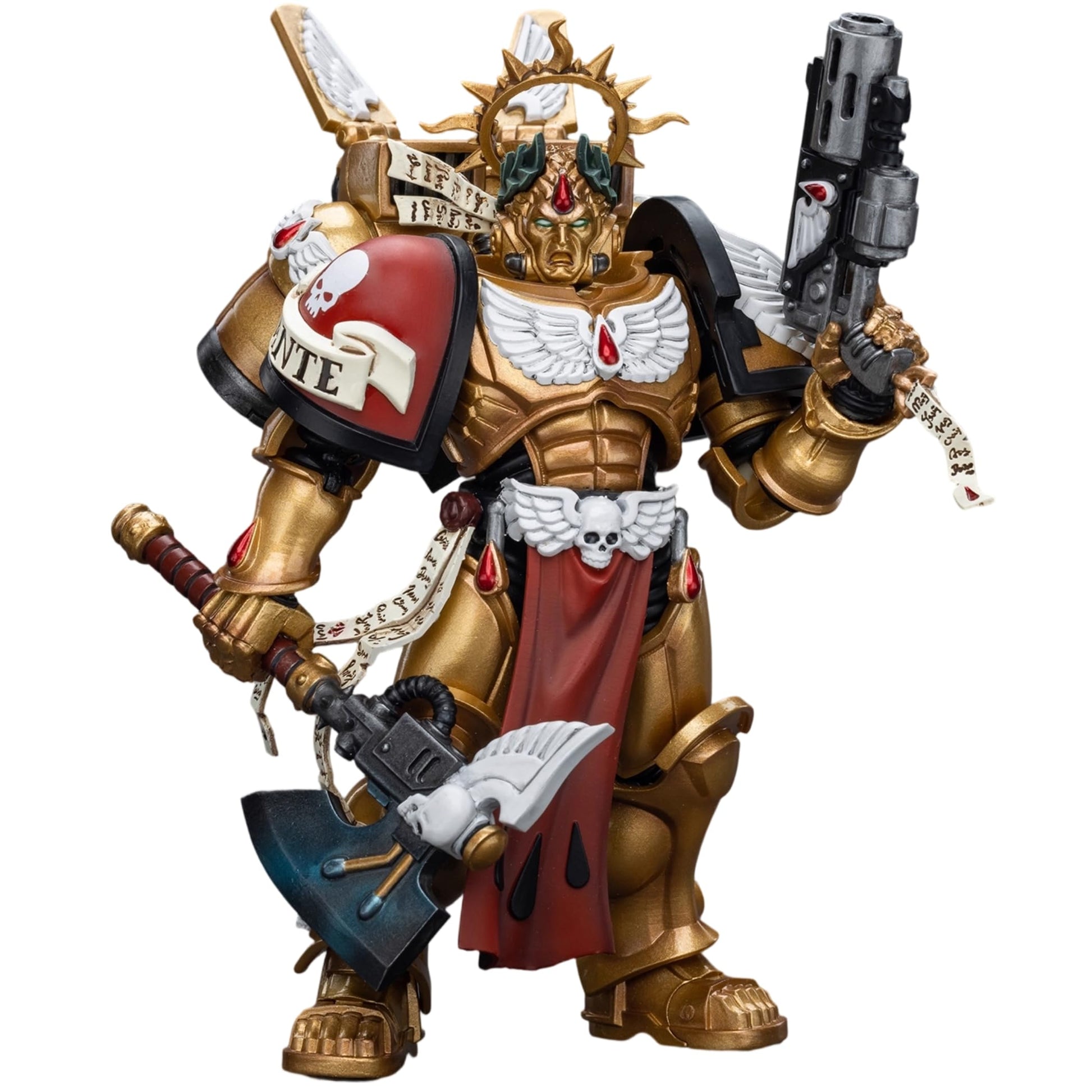 JOYTOY Commander Dante Warhammer 40K 1/18 Action Figures Blood Angels Commander Dante 4.9Inch Collectible Model Birthday Gifts Warhammer Series Model