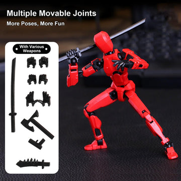 Keggtun T13 Action Figure Set, 3D Printed Multi-Jointed, Titan 13 Action Figures, Multi-Articular Lucky Mobile Robot Nova T-13,