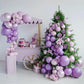 Mebay Grey Violet Maca Purple Gold Balloons Garland Arch Kit, 146Pcs Latex Balloons Different Sizes 18 12 10 5 Inch For Party De