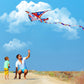 Xida Airplane Kite For Adults, Easy To Fly Fighter Kites For Kids Ages 4-8, Beginner Kite For Boys And Girls, Kite Handle And Li