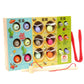Trendivibe Catch Worms Wooden Toys Fishing Game Kids Educational Toys Montessori| Baby Learning Toy | Infant Activity Toy | Sens