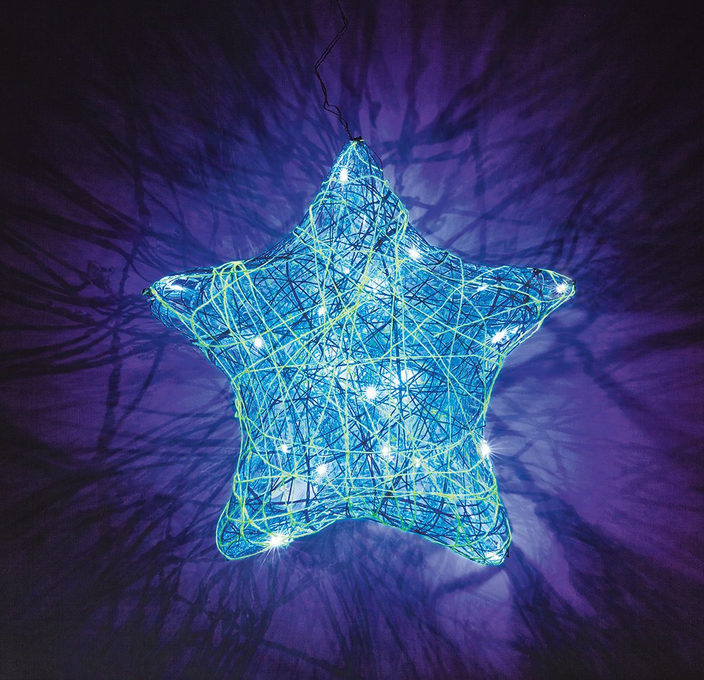 Creativity for Kids String Art Star Light Craft Kit - Create a DIY String Art Star Lantern - Arts and Craft Projects for Kids