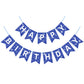 Blue Happy Birthday Banner Glitter Happy Birthday Sign For Backdrop Blue Birthday Party Decorations Flag Banner Garland For Boys Men Baby 1St Birthday Party Door Banner Wall Decor Supplies