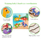 Wooden Peg Puzzles For Toddlers 1-3, Kids Educational Preschool Peg Puzzle Toy Ages 2-4, Set Of 4 Dinosaur Toddler Puzzles, Ideal Gift For Ages 1 2 3 4 Boys And Girls