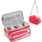 Hautton Carrying Case For Toniebox Starter Set, Portable Travel Carrying Bag For Tonies Audio Player, Tonies Figures, Headphone And Charging Station With Shoulder Strap And Handle -Red