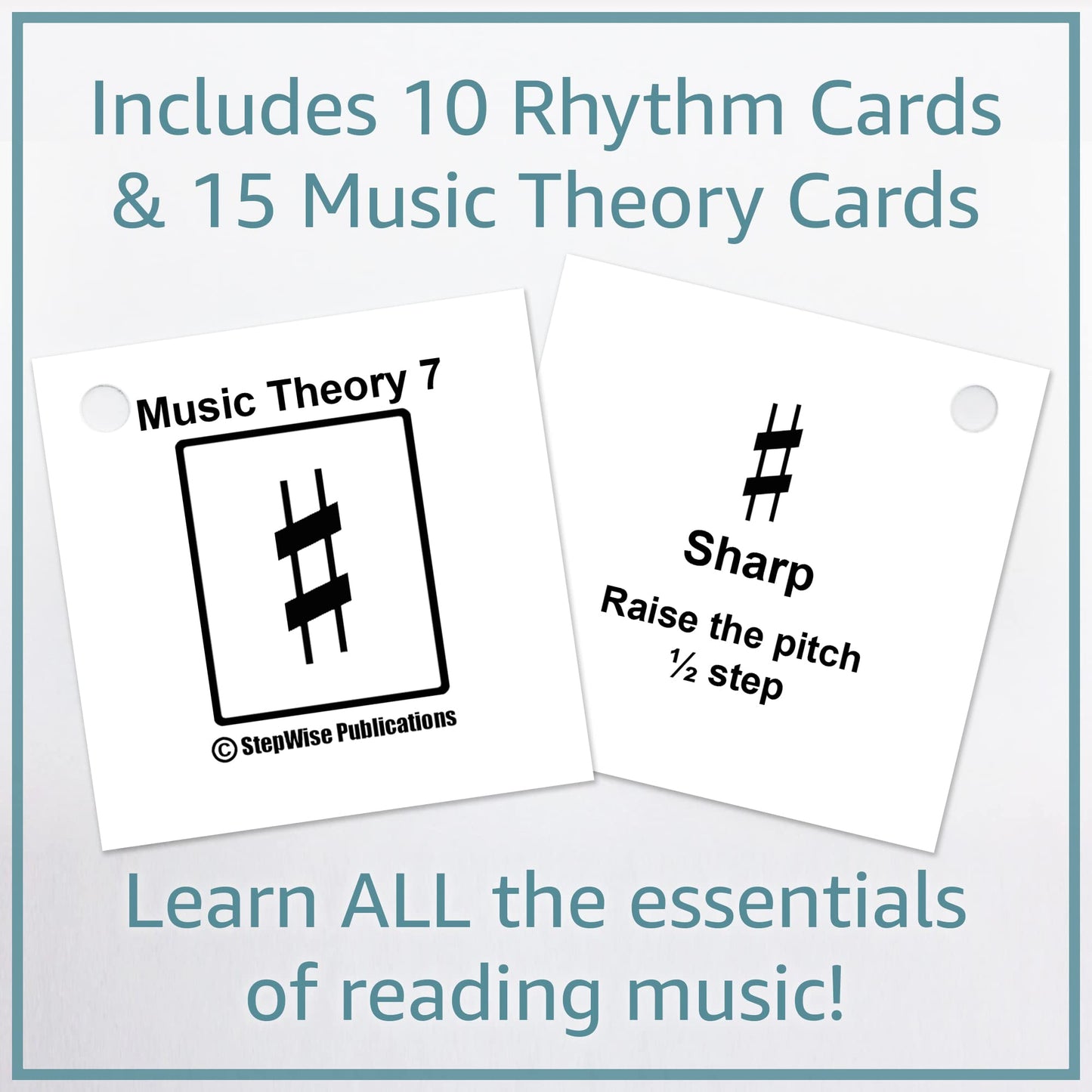 Music Flash Cards: Notes, Fingerings, & Music Theory (Euphonium/Baritone)