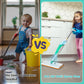 EP EXERCISE N PLAY Kids Spray Mop Toy - Toddler-Size Cleaning Set - Plastic - White Green Yellow for Ages 3-5 Years Old