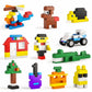 Building Bricks 1020 Pieces Set, 1000 Basic Building Blocks In 17 Fun Shapes Includes Wheels, Door, Window, Bulk Block With Storage Box, Handle And Base Plate, Compatible Block Construction Toys