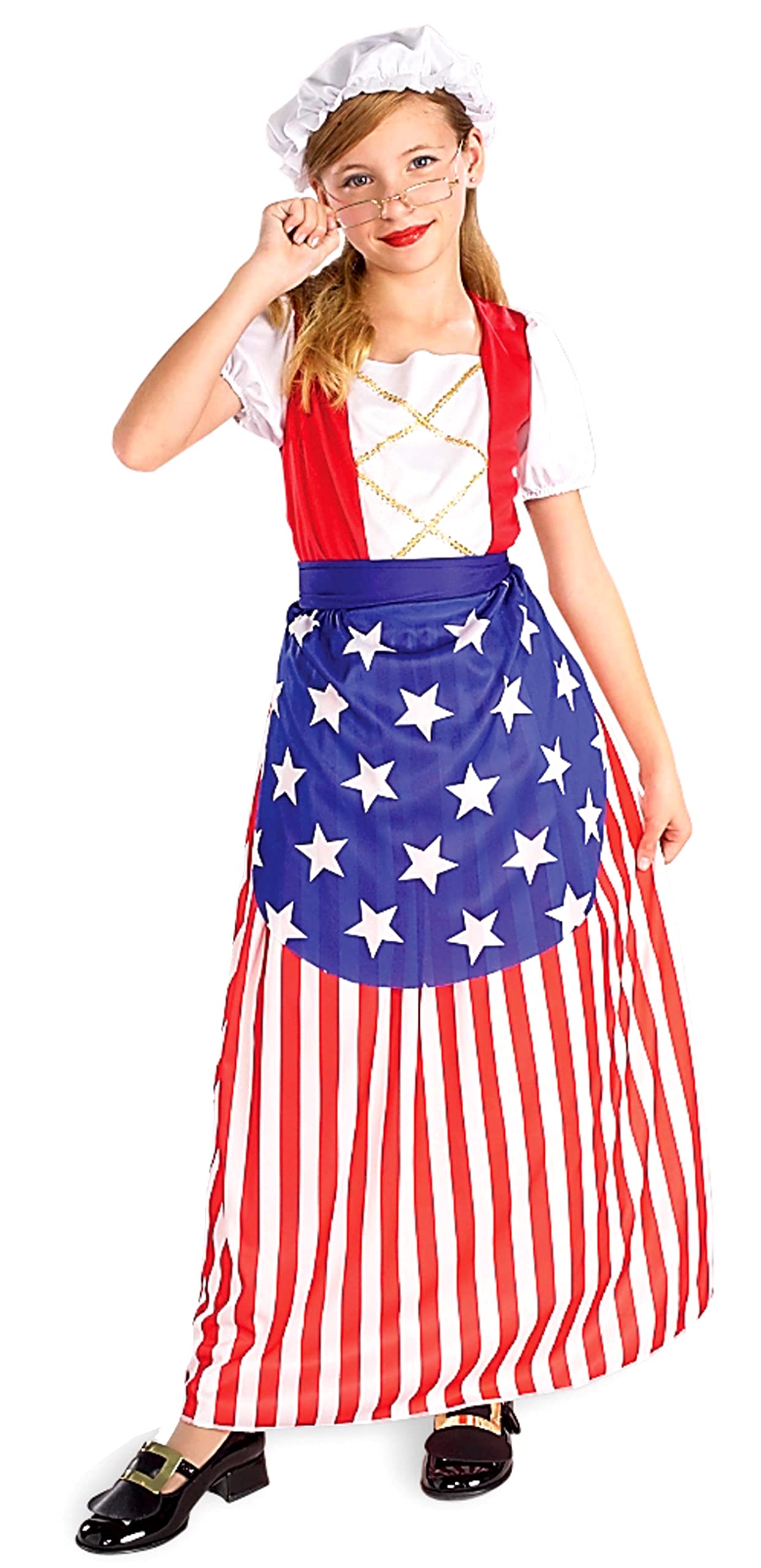 Forum Novelties Patriotic Party Betsy Ross Costume, Child Medium