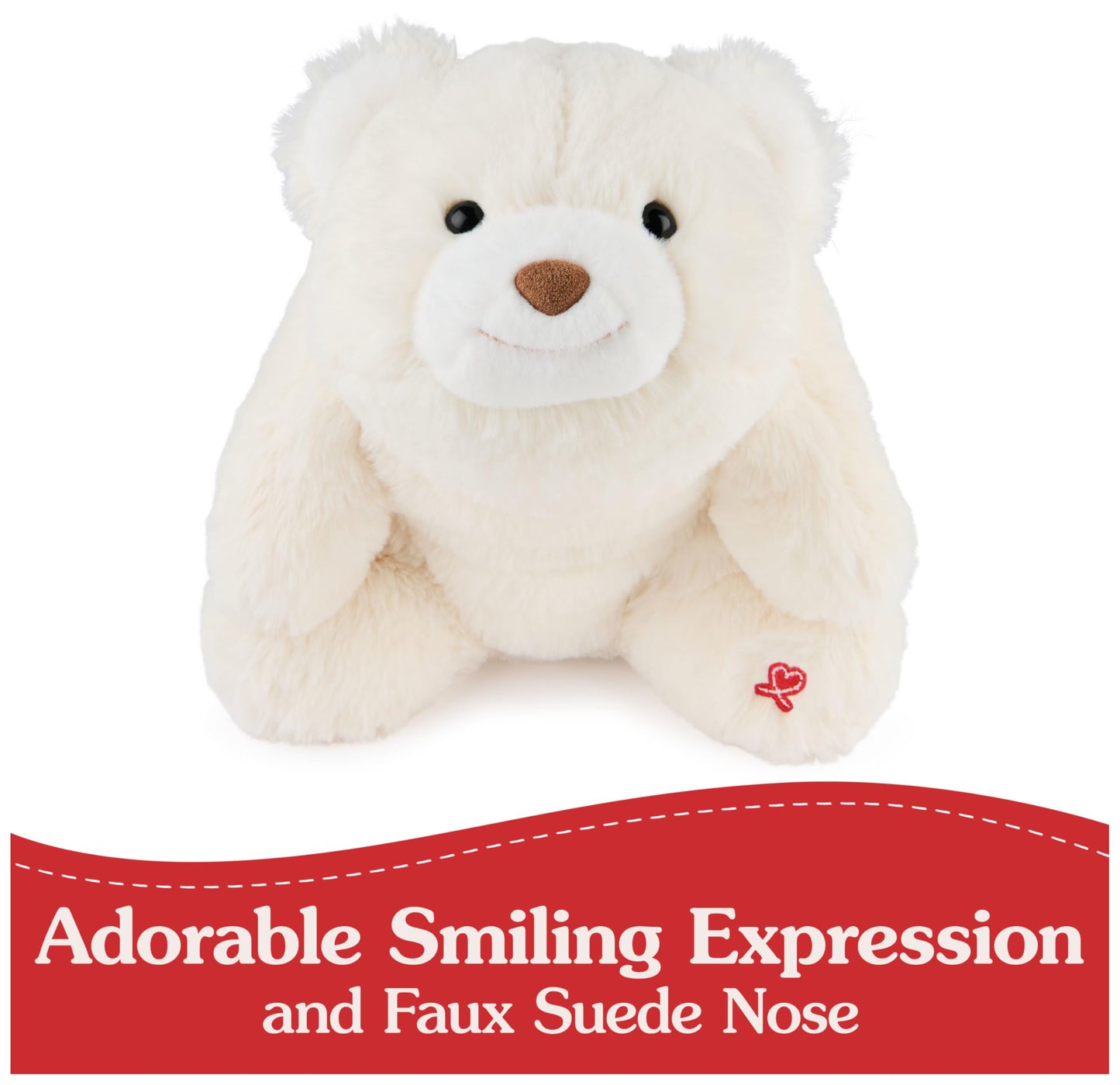 GUND Snuffles Teddy Bear - Premium 10” White Stuffed Animal for Ages 1+ - Soft and Cuddly Plush Toy