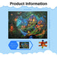 Misitu 100 Piece Puzzles For Kids Mushroom House Large Piece Puzzles 100 Pieces Puzzles For Adults Children Puzzles 100 Piece Families Challenging 100 Piece Puzzles For Seniors 16.1 X 11.3 Inch