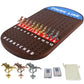 Jyquorp Horse Race Board Game Racing Game Solid Wood With 11 Luxurious Durable Classic Metal Horses With 4 Dice And 2 Boxes Of C