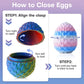 FYEFKJSA 3D Printed Dragon Eggs with Dragon Inside - 12Inch Articulated Fidget 3D Printed Animals  Interesting Decorative Gift  Easter Basket Essentials Stuffers (Random Ocean Tides)