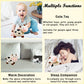 zhidiloveyou 9.84'' Cow Stuffed Animals Cute Baby Cow Plush Kawaii Toy Gifts for Kids, White