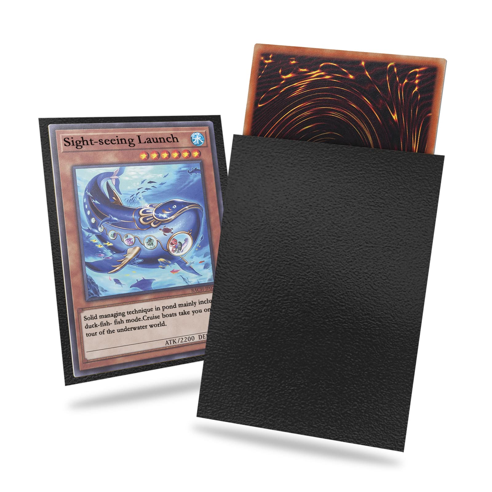 Black Yu-gi-oh Card Sleeve 200 Pack  Japanese Small Card Sleeves 62x89mm  Back Textured Perfect Shuffling  Protect Your Japanese Sized Trading Cards Kpop Photocard Never Tear