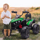 OTTARO Ride on ATV 2 Seater, 12V 4 Wheeler Electric Quad for Kids 3-8 w/ 17 Length Seat, LED Lights, 2 Speeds, Soft Braking, Rea