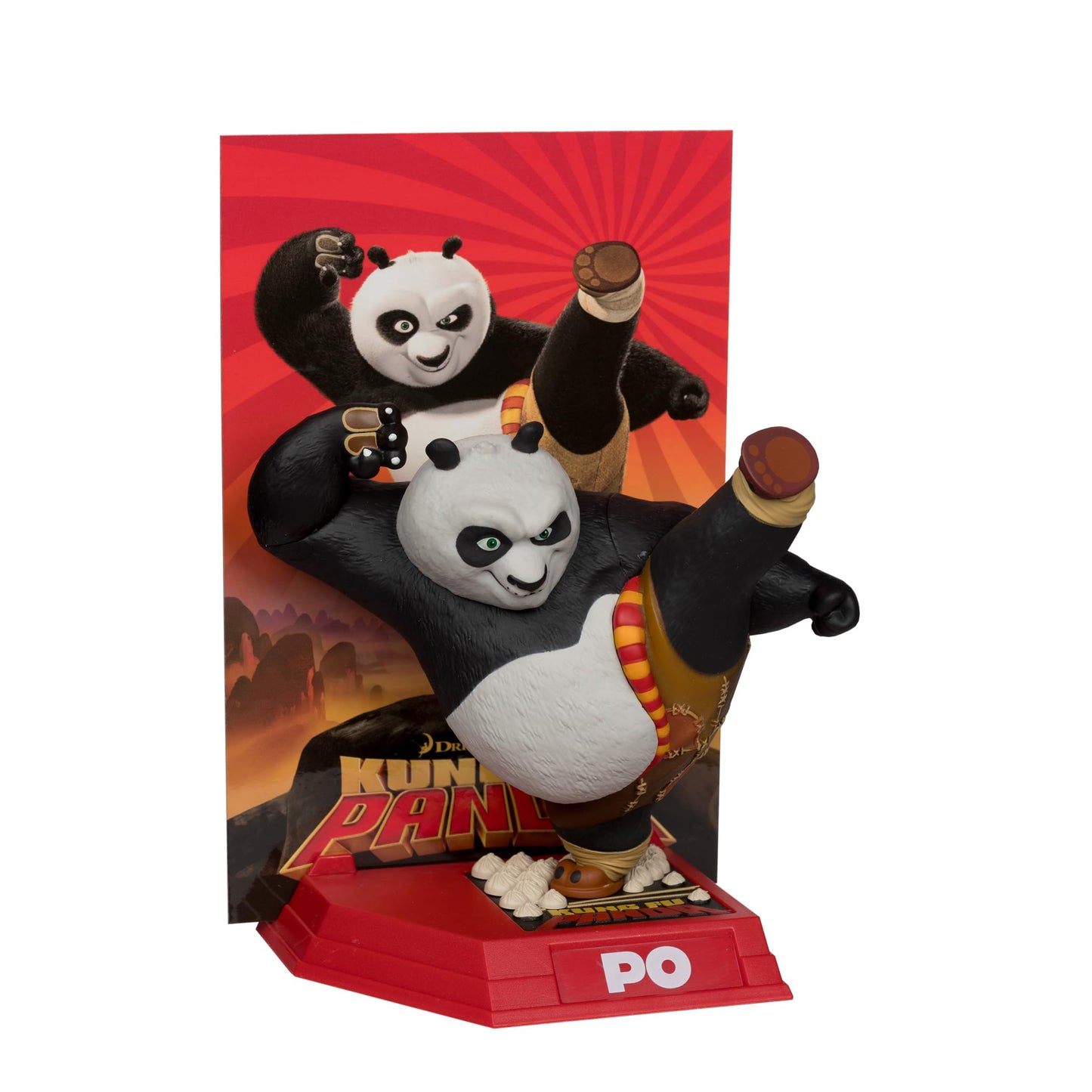 McFarlane Toys Po (Kung Fu Panda) 6in Posed Figure - Multicolor Plastic, Model 14081