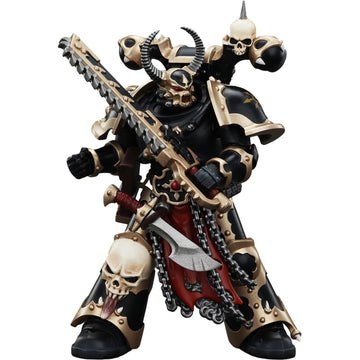 malt-inspiredISE JOYTOY 1/18 Action Figures - Warhammer 40 000 Chaos Space Marines Black Legion Chosen with Combi-melta and chaindecorative replica blade- 5 Classic Character Collectible Age 15 and Above