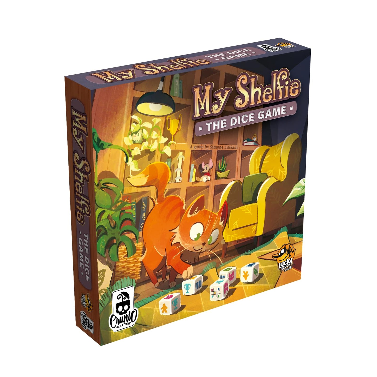 Lucky Duck Games My Shelfie: The Dice Game | Strategy Game, Fun Family Game for Kids and Adults | 2-4 Players, Ages 8+ | 20 Minu