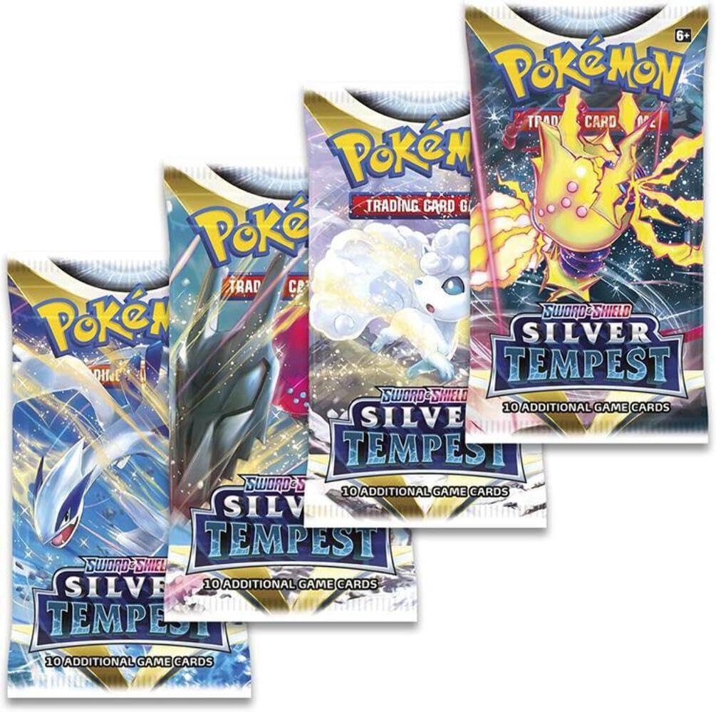 Pokemon Sword & Shield Silver Tempest Booster Pack - Multicolor - Model 183-85091 - Cardstock Trading Cards