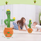 LGOUYGG Talking Cactus Baby Toy, Singing Mimicking Repeating Tummy Time Toys with Music and Light, Infant Babies Toddler Kids Bo