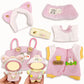 Clothes Outfits Set for 17cm Doll(Not Includ Doll)- 2 Pack 17cm Clothing Accessories Hat Pants&Skirt Set Cute Fashion Style