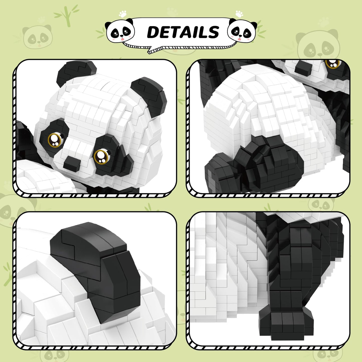 Mini Building Blocks Animals Sets For Goodie Bags, 1154 Pcs Micro Mini Panda Building Toy Bricks For Adults, Party Favors For Kids 12+ 14+, Birthday Gift For Boys Girls, Carnival Prizes