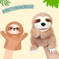 Easfan Sloth Hand Puppet With Movable Mouth Interactive Storytelling Cute Soft Plush Toy Creativity And Imagination Easter Chris