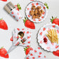 Lecferrarc 2 Pcs Strawberry Tablecloth Strawberry Plastic Table Cover 87 X 51 Inches Strawberry Birthday Tablecovers For Strawbe