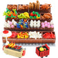 Brickbounty 190 Pcs Supermarket Building Block Set Compatible With City-Food, Restaurant-Kitchen Kit With Hotdog-Stall-Ice-Cream