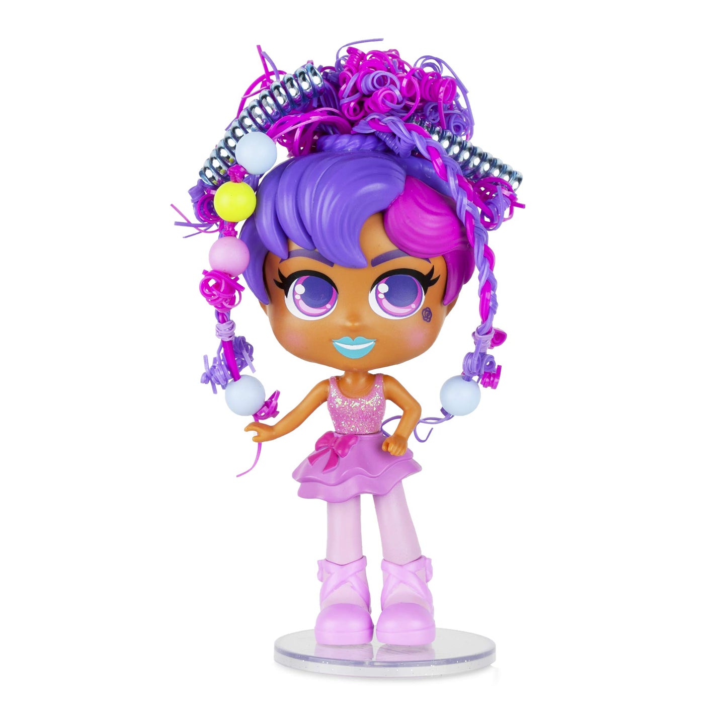Basic Fun Curligirls Hayli, The Ballerina - Hairstyling Doll With Magicurl Hair - Style Again And Again - Ages 3+