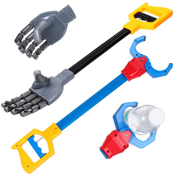 2 Pcs Interactive Toy Grabber Robot Hand and Robotic Claw, Intelligence Toy Claw Grabber Pick up Tool Toys Fun Early Learning Ha