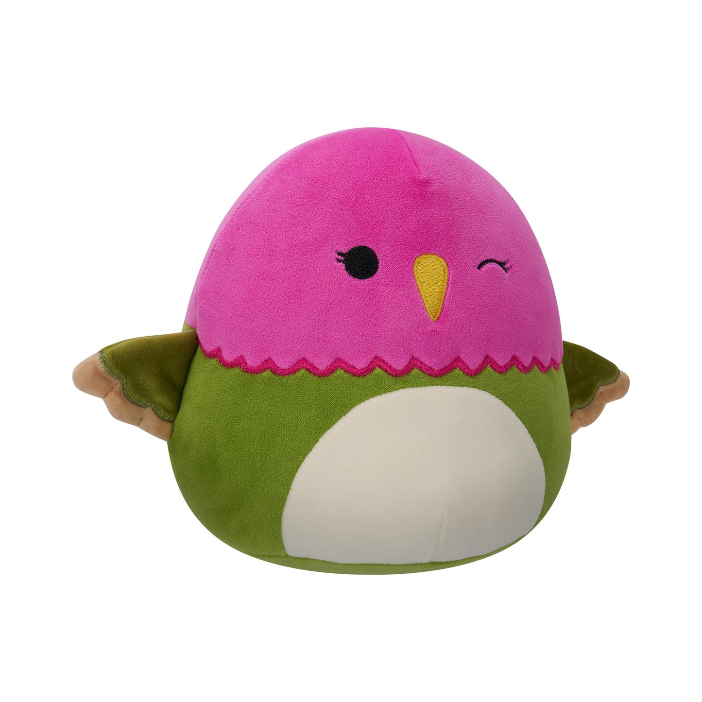 Squishmallows Sqcr05380 7.5-Inch-Na'Lma The Pink And Green Winking Hummingbird, Multicolour