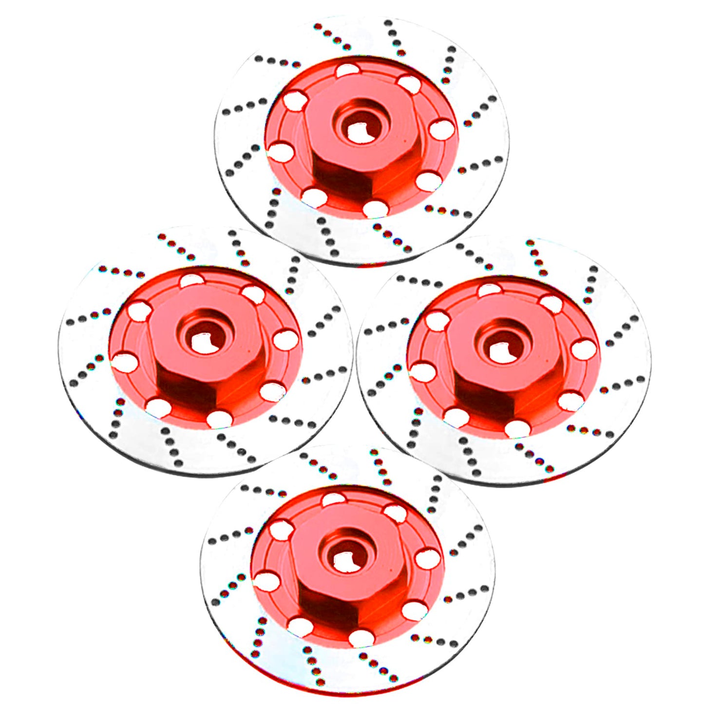 4Pack Vgoohobby Metal 12mm RC Car Hex Hub 12mm Brake Disc Wheel Hubs Adapter Spacer Compatible with Traxxas Tamiya Redcat HSP HP