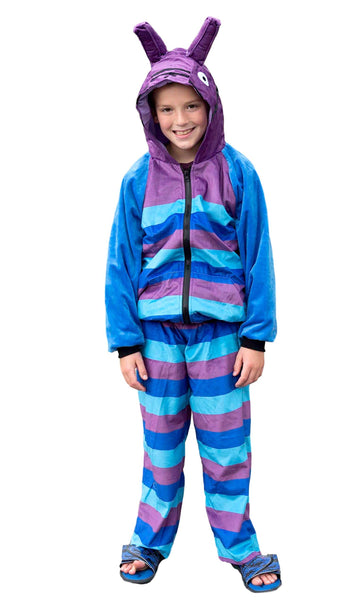 Comfycamper Party Llama Costume Sweatshirt Hoodie, 8-10 Years Pink