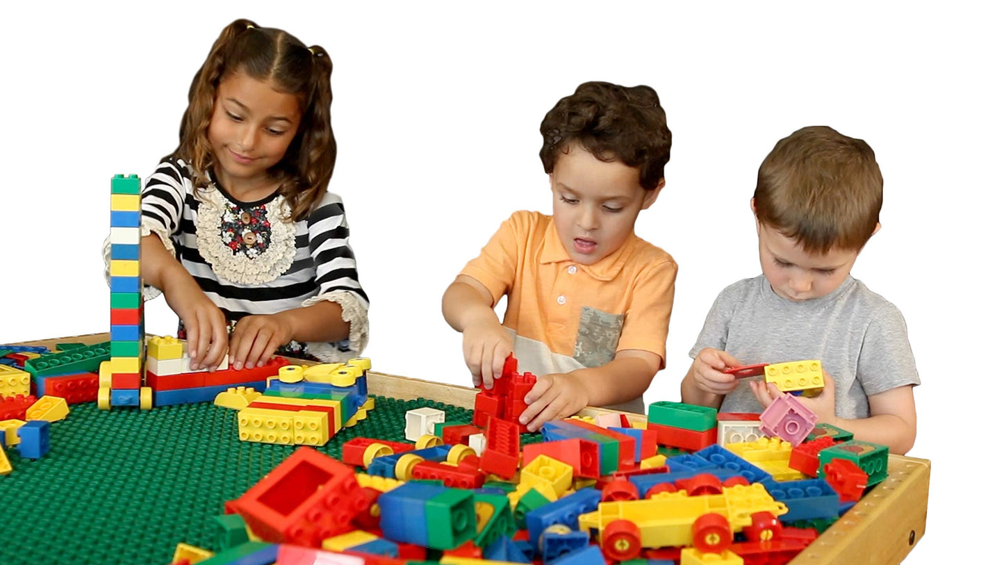 Nilo Large Building Plates For Building Bricks, Classic Green Baseplate, 2-Pack 12'X32' Double-Sided, Compatible With All Major Building Blocks And Activity Tables, Base Plate