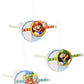 Amscan 291554 Super Mario Brothers Honeycomb Decorations, 3 pcs, Party Favor