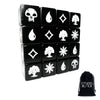 Citadel Black Mtg Mana Dice Set Of 16 Premium Dice – With Velvet Drawstring Pouch, Magic: The Gathering