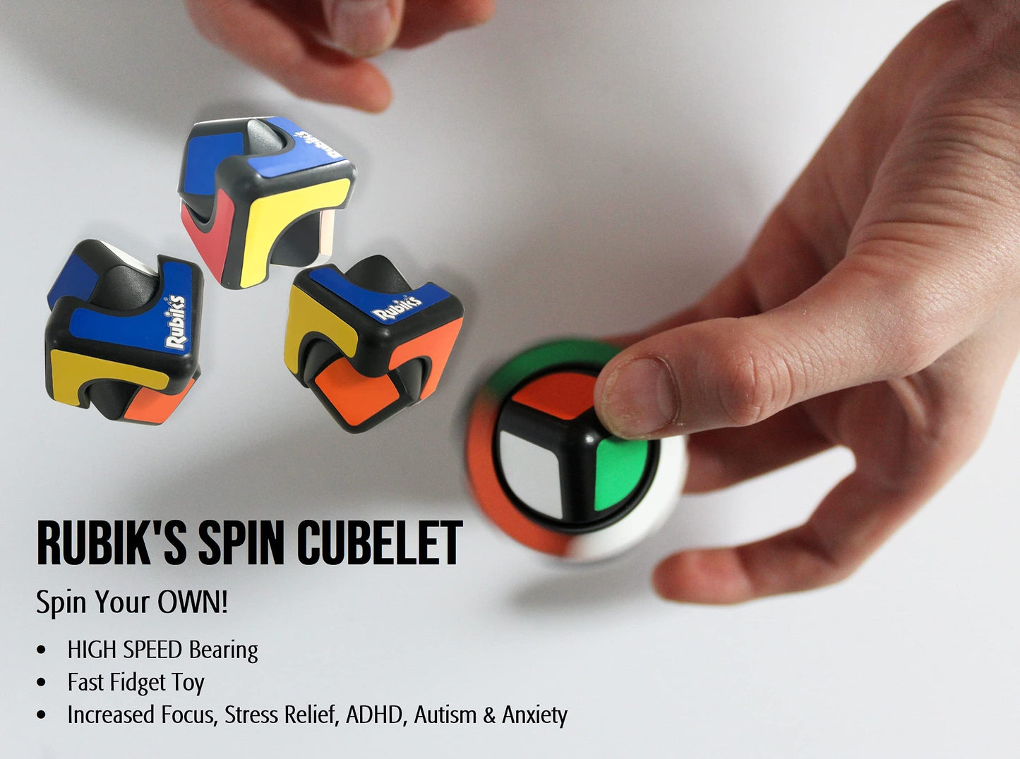 Rubik'S Spin Cubelet 2-Inch Fidget Toy
