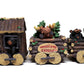 Slifka Sales Co. 3 Piece Bear And Moose Woodland Express Holday Decor Train