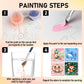 HEIBAGO Framed Paint by Numbers Kit for Kids, 4 Pack Cute Animals Paint by Number for Kids, Paint by Numbers Children Beginner,