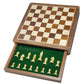 Enterro Wooden Drawer Chess Set 10 X 10 Inch With Magnetic Chessman Coins - Handcrafted Indoor Game & Travel Friendly For Kids A