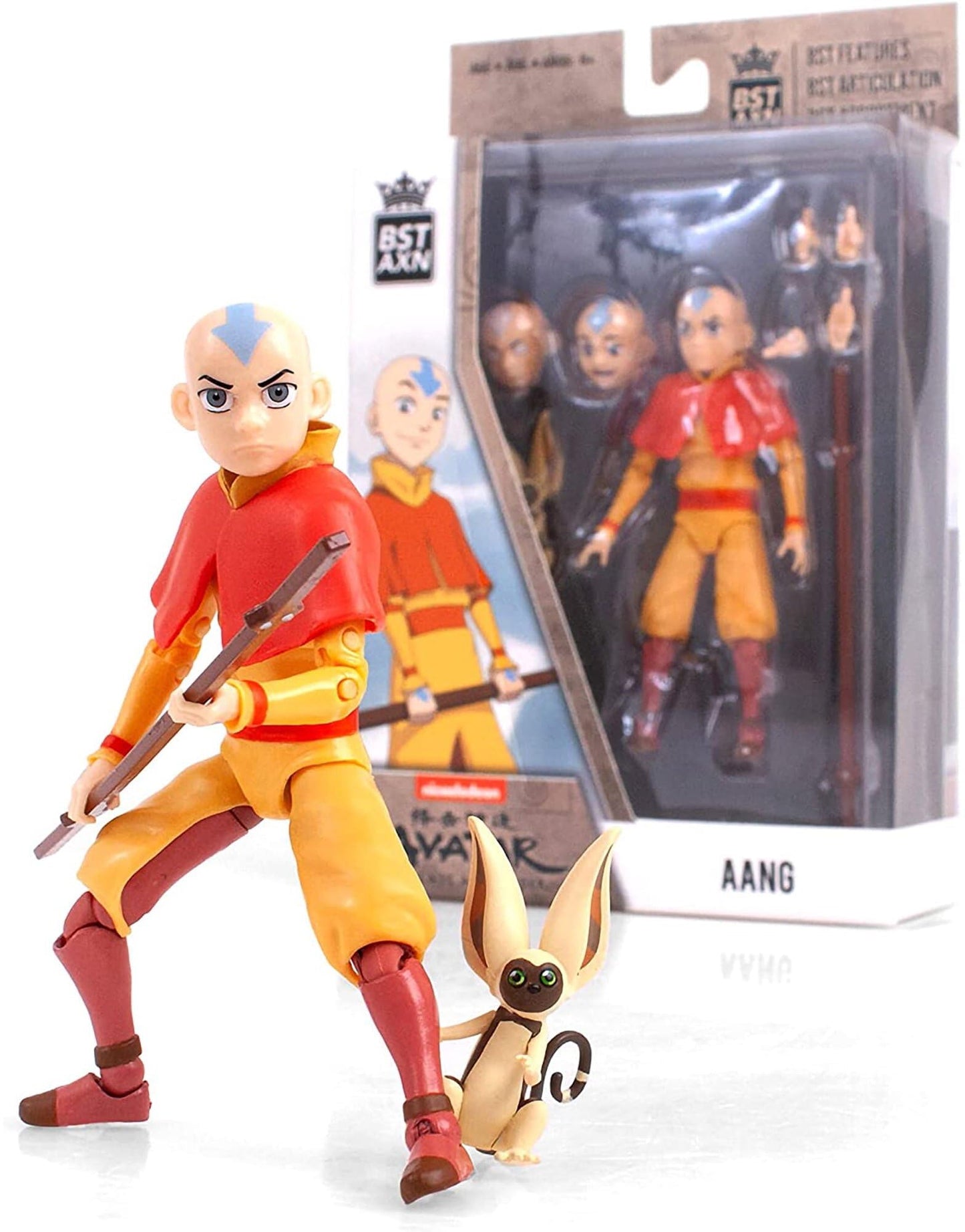 The Loyal Subjects Avatar Aang 5" Action Figure - Multicolored Plastic, Model BAAVAAANWB01