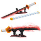 TOY PLAYER Demon Slayer decorative replica blade Toy Building Set  Rengoku Kyoujurou decorative replica blade with Scabbard and Stand  Katana Building Set  Gift for Anime Fans (792 Pcs)