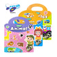 Towjug 3 Set Reusable Stickers Book For Toddles, Preschool Learning Activity Sticker Books, Jelly Stickers Quiet Books For Girls