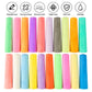 Felizroca 180Pcs Sidewalk Chalks Set In 20 Colors, Washable Coloured Chalk, Pavement Chalk, Jumbo Chalk Toddler, Non-Toxic Chalks, Outdoor Chalks For Kids