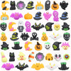 Lahand 50 Pcs Halloween Party Favors Mochi Squishy Toy,Mini Squishies Cute Squeeze Toy Stress Reliever Anxiety Packs For Boys And Girls