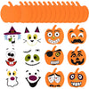 32 Pieces Halloween Foam Pumpkin Craft Kit And Pumpkin Foam Stickers Self Adhesive Halloween Stickers For Kid'S Halloween Party Crafts Decorations
