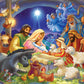 Vermont Christmas Company Baby In A Manger Jigsaw Puzzle 100 Piece, Large Pieces Perfect For Kids And Seniors